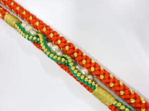 未使用品　正絹　振袖用　手組帯締め